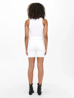 ONLRAIN Middels høy midje Bodycon Fit Denimshorts