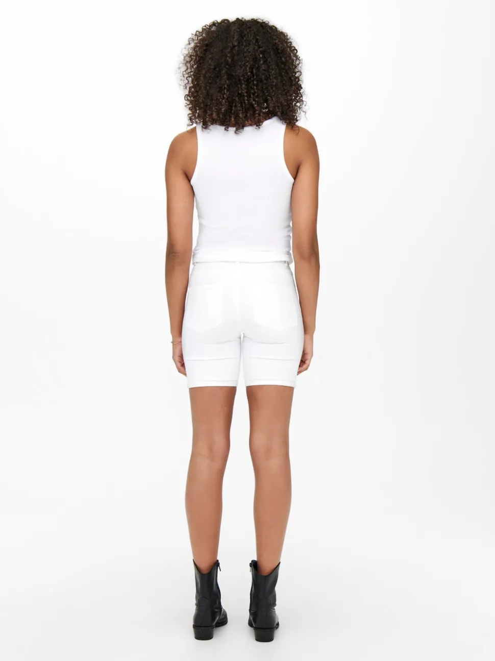 ONLRAIN Middels høy midje Bodycon Fit Denimshorts