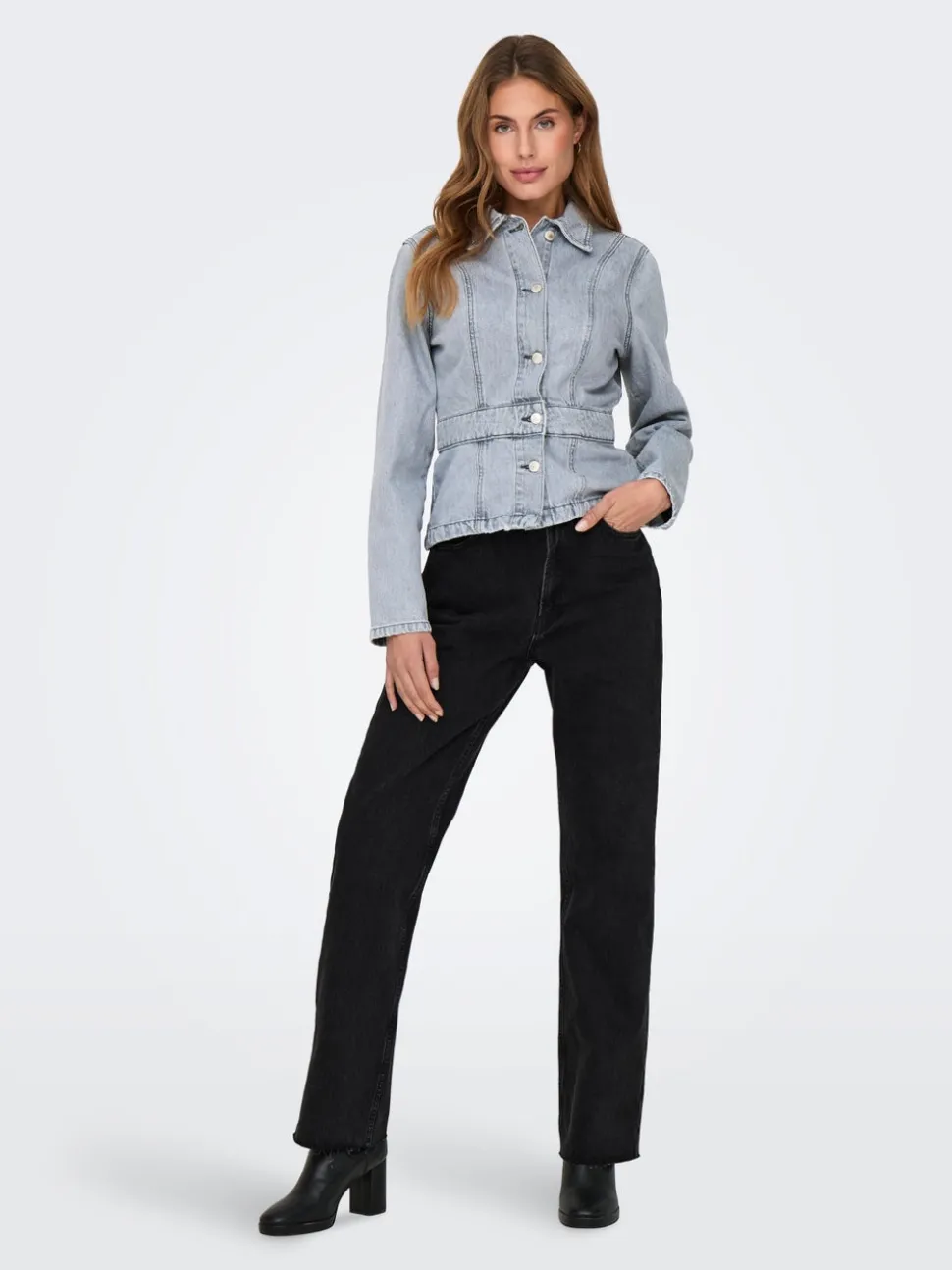 ONLRILEY Høy midje Straight Fit Jeans