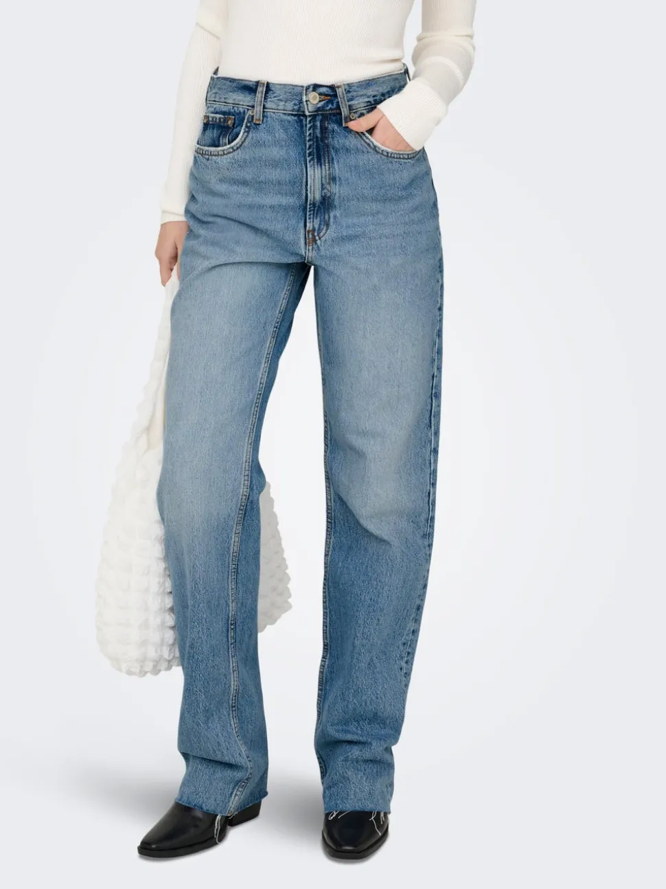 ONLRILEY Høy midje Straight Fit Jeans