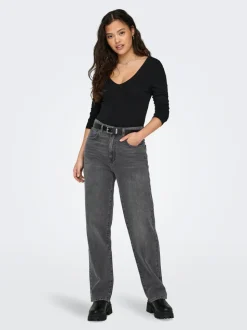 ONLROBYN Middels høy midje Straight Fit Jeans