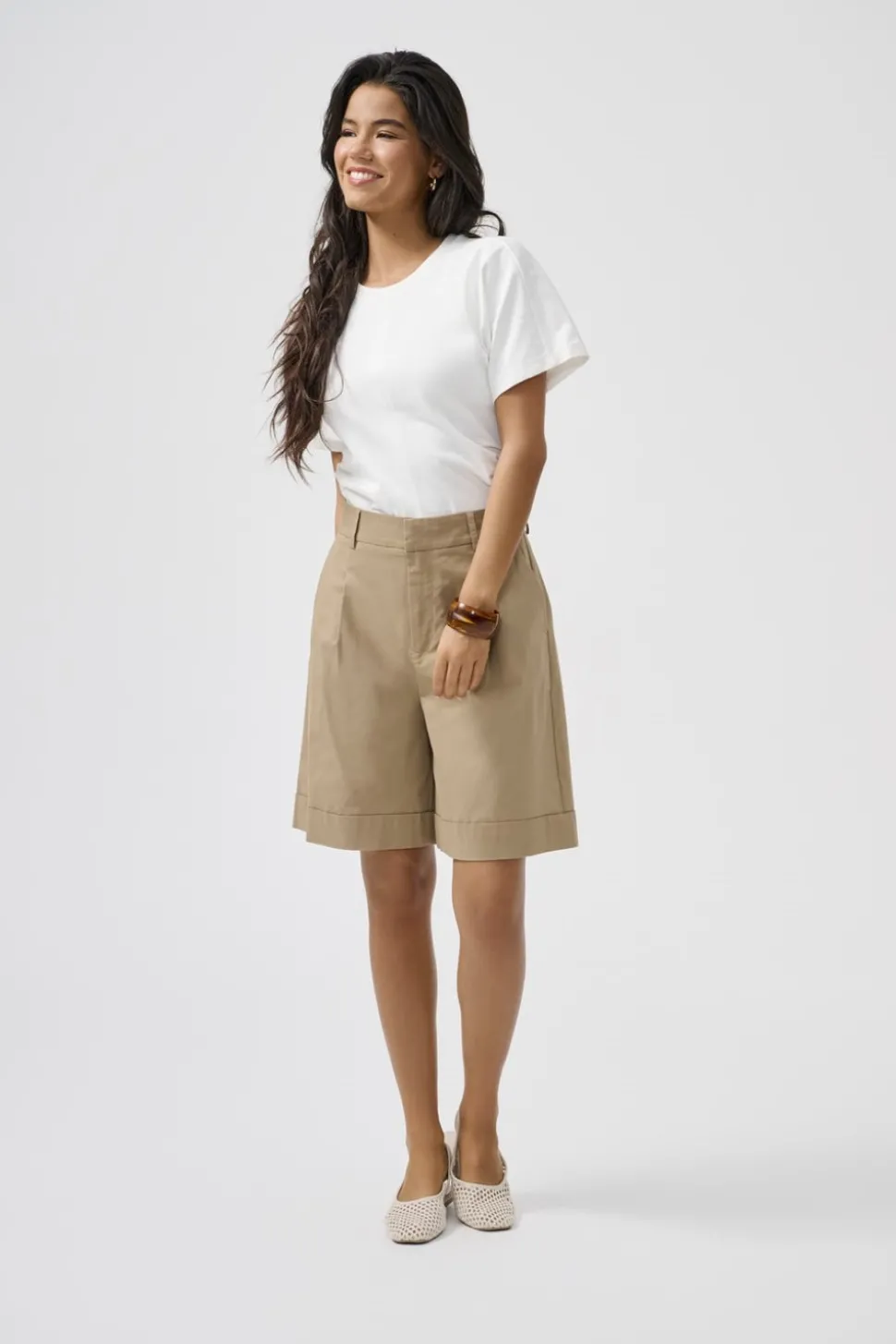ONLROSALIE Høy midje Loose fit Bermudashorts
