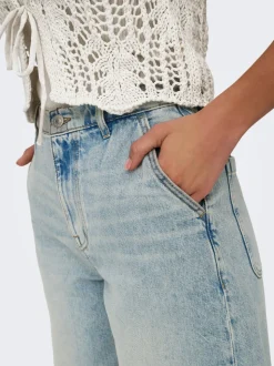 ONLRUTH Middels høy midje Loose fit Denimshorts
