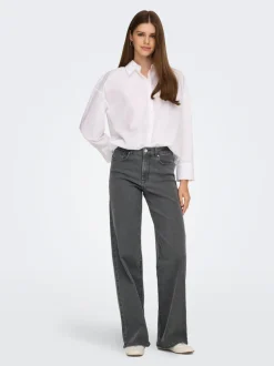 ONLSANNA Høy midje Wide Leg Fit Jeans