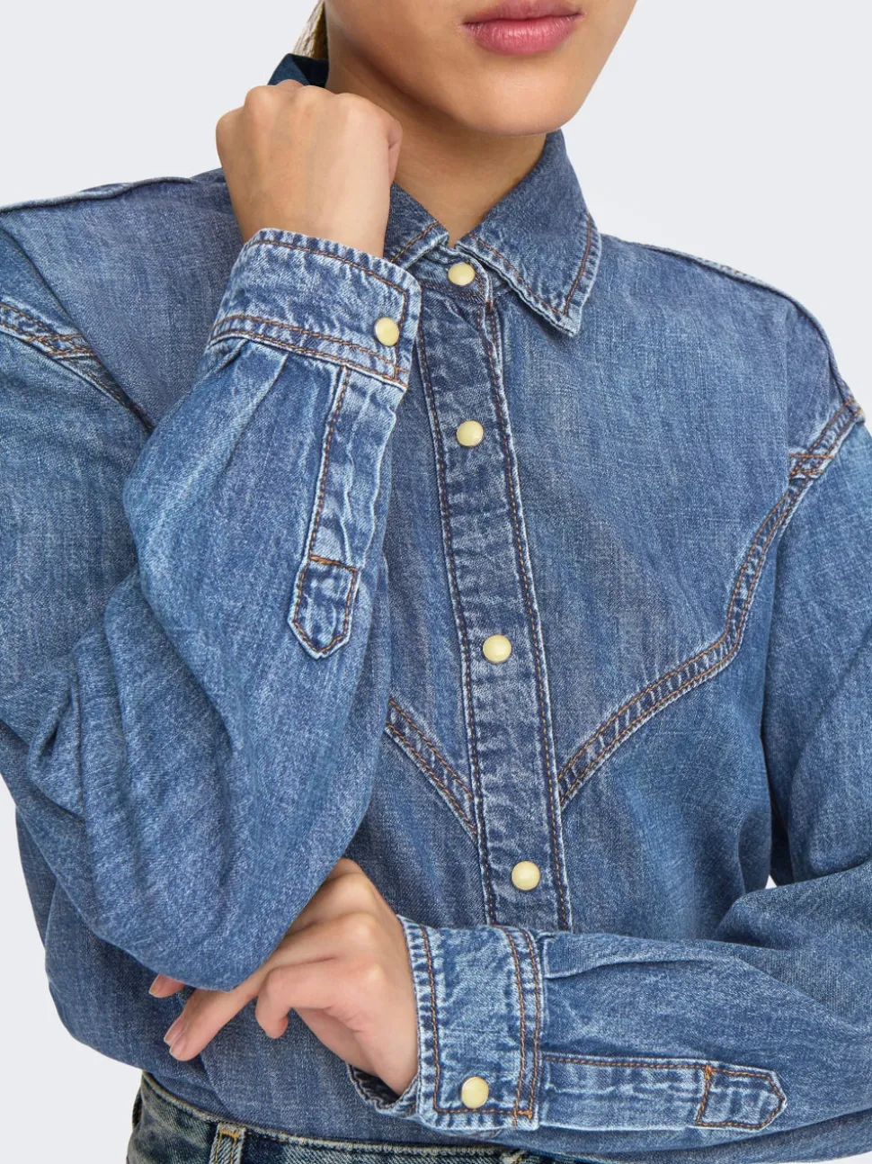 ONLSEVIGNY Denimskjorte