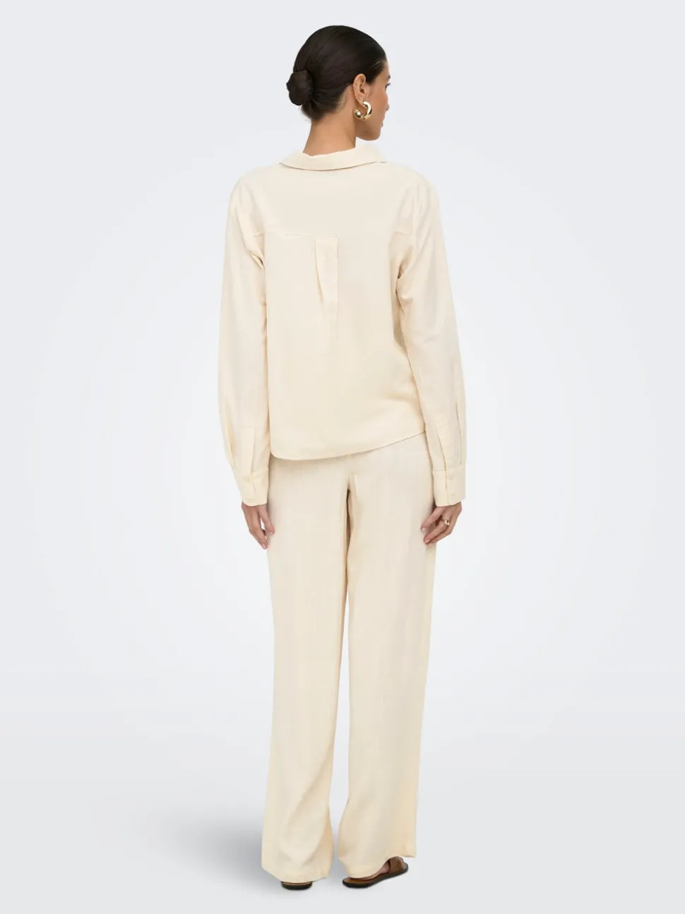 ONLSIESTA Straight Fit Lin Bukser