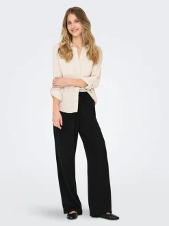 ONLSIESTA Straight Fit Lin Bukser