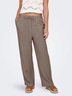 ONLSIESTA Straight Fit Lin Bukser