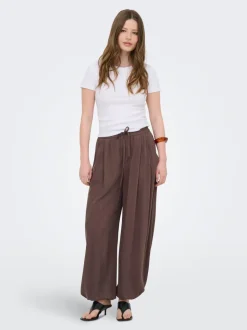 ONLSIESTA Wide Leg Fit Lin Bukser med vide ben