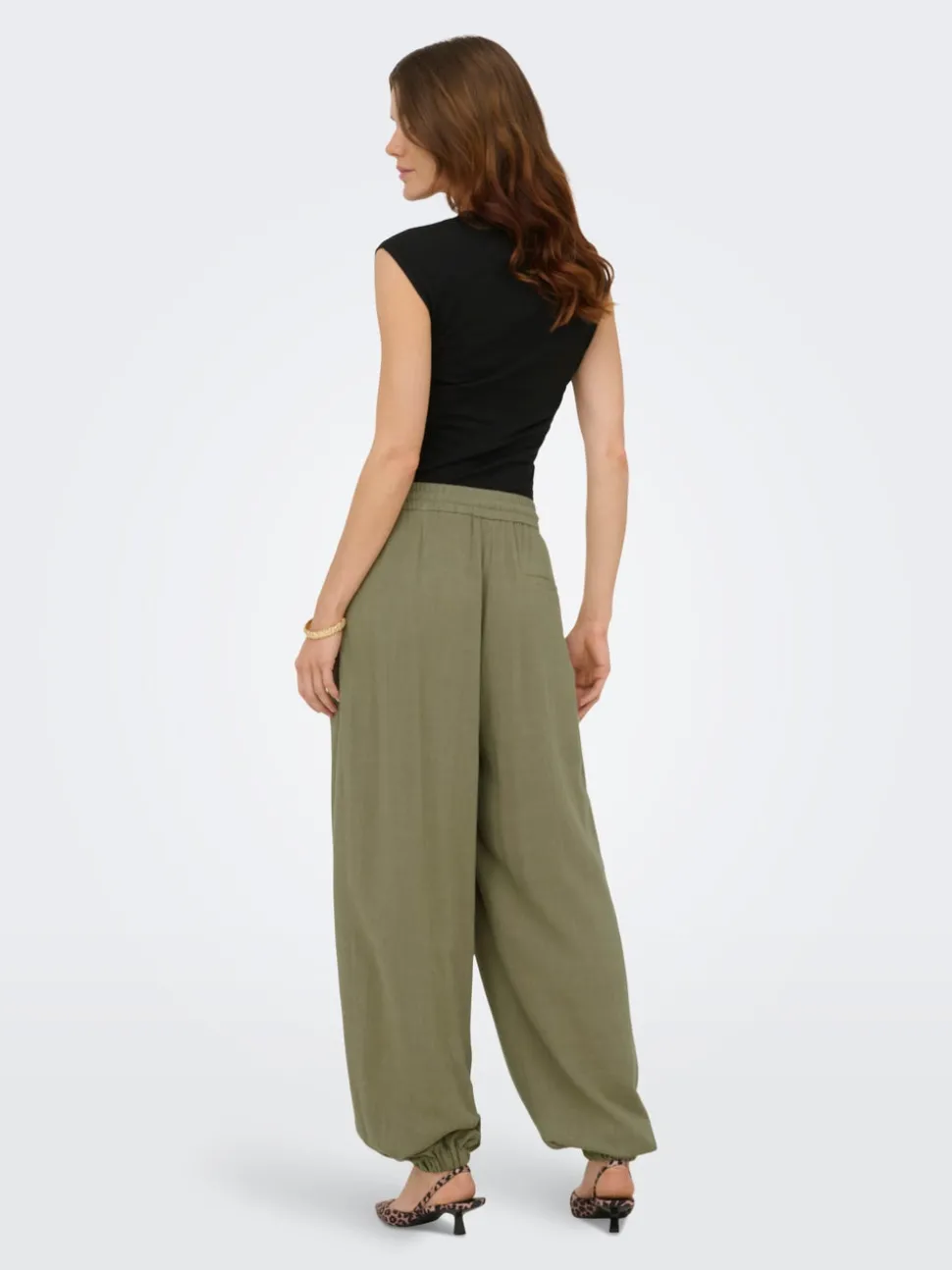 ONLSIESTA Wide Leg Fit Lin Bukser med vide ben
