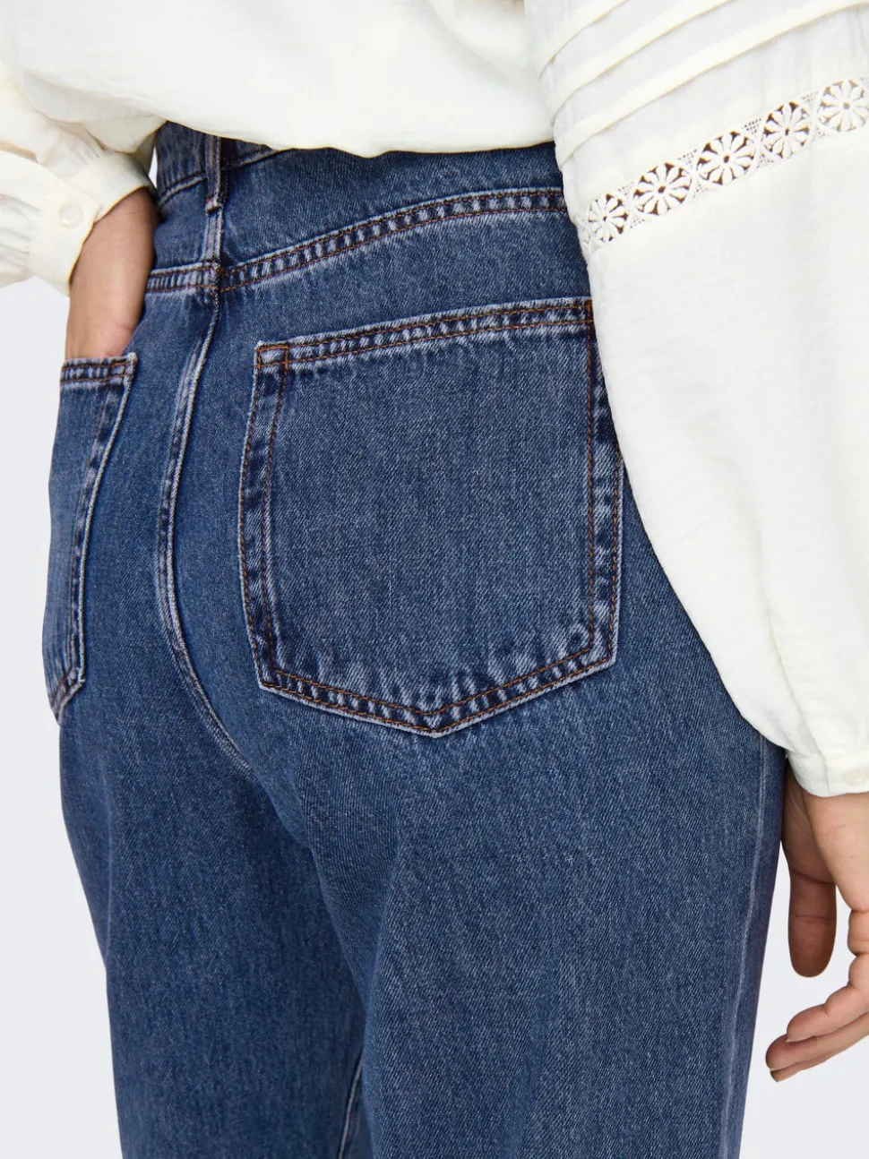 ONLSILJE Høy midje Straight Fit Jeans
