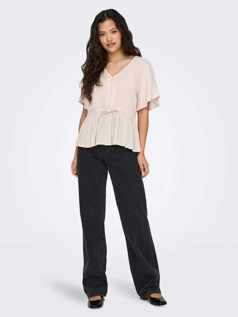 ONLSILJE Høy midje Straight Fit Jeans
