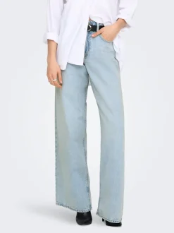 ONLSILKY Høy midje Wide Leg Fit Jeans