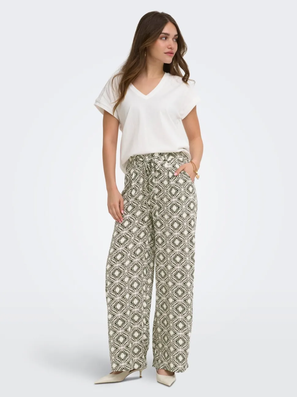 ONLSILVA Regular Fit Strikkebukser