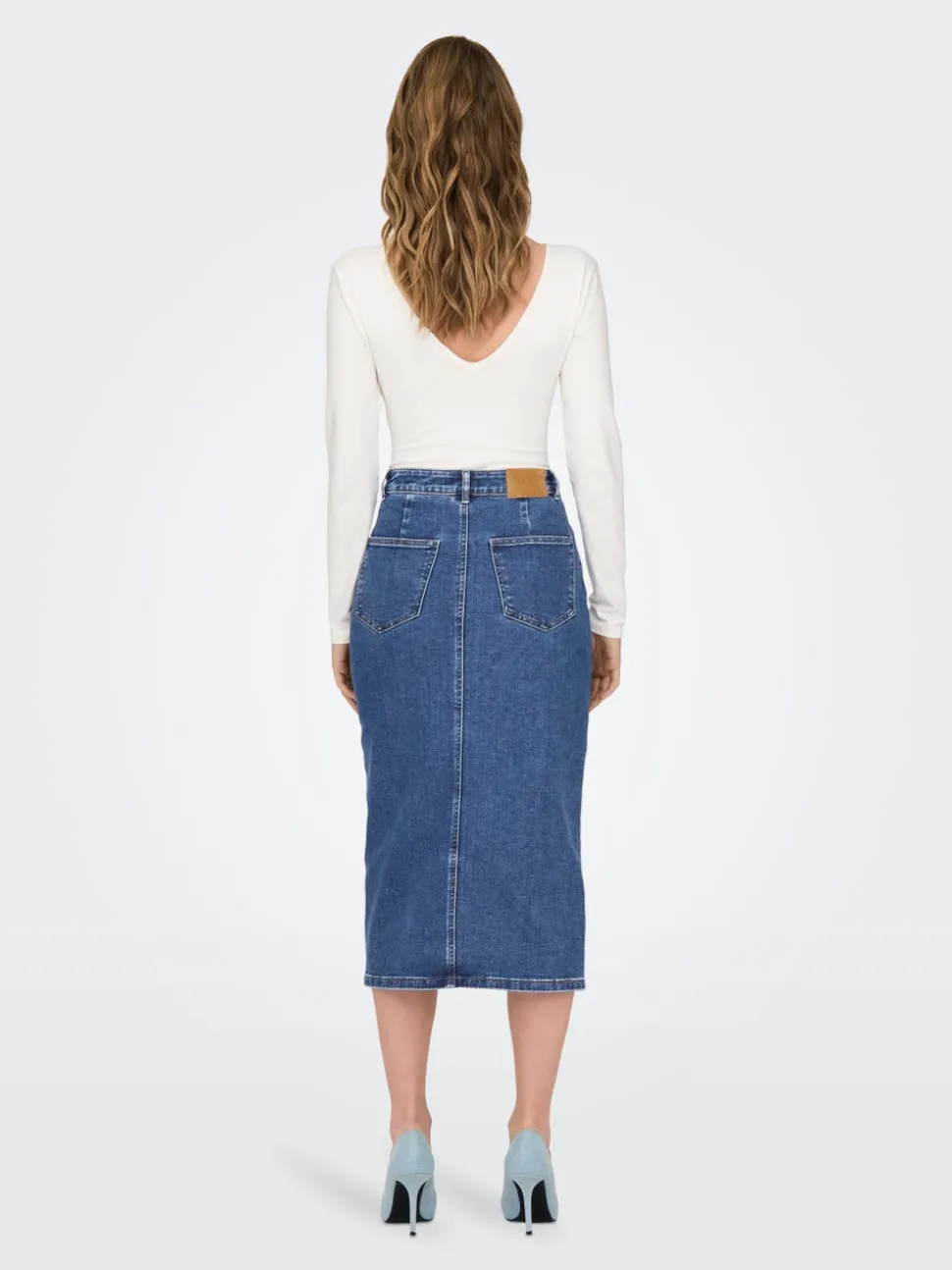 ONLSIRI Denim Denimskjørt Midiskjørt