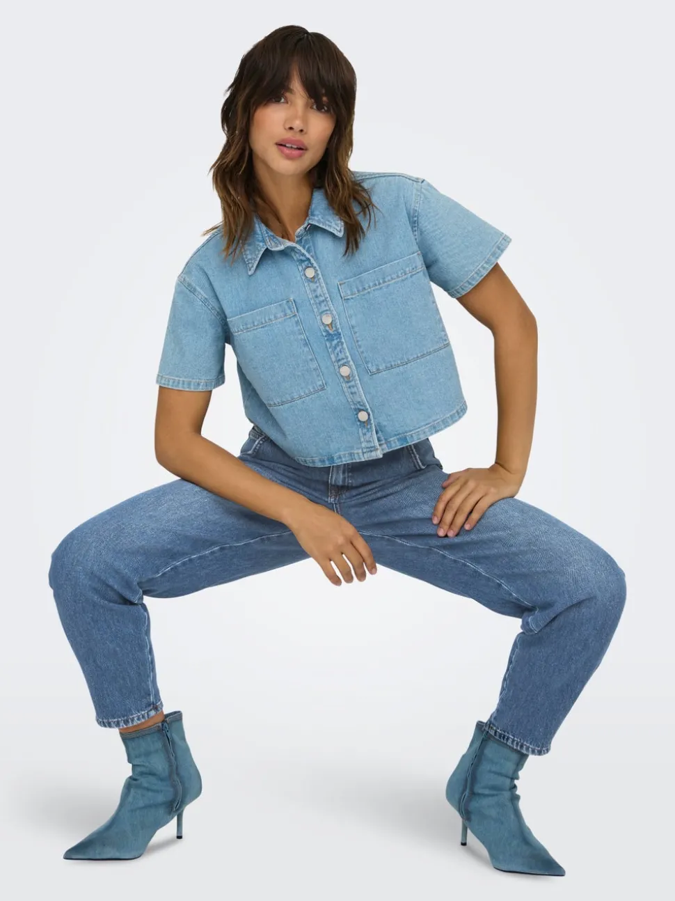 ONLTROY Høy midje Carrot Fit Ankellengde Jeans