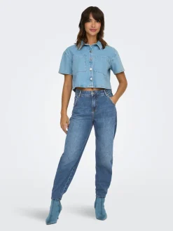 ONLTROY Høy midje Carrot Fit Ankellengde Jeans