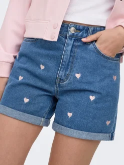 ONLVEGA Høy midje Mom Fit Shorts
