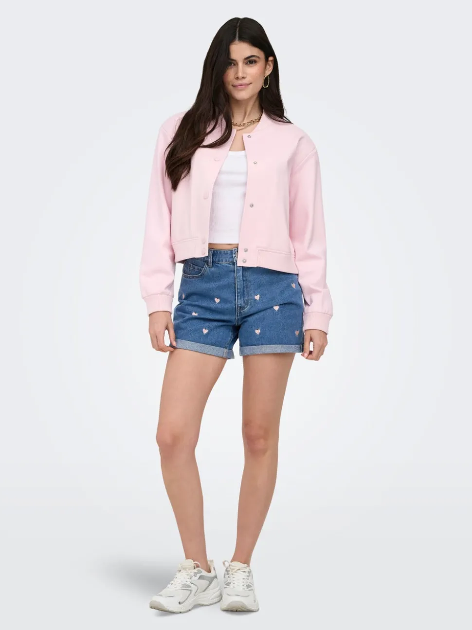 ONLVEGA Høy midje Mom Fit Shorts