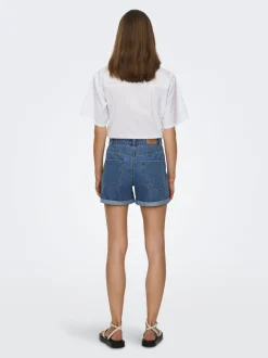 ONLVEGA Høy midje Regular Fit Denimshorts