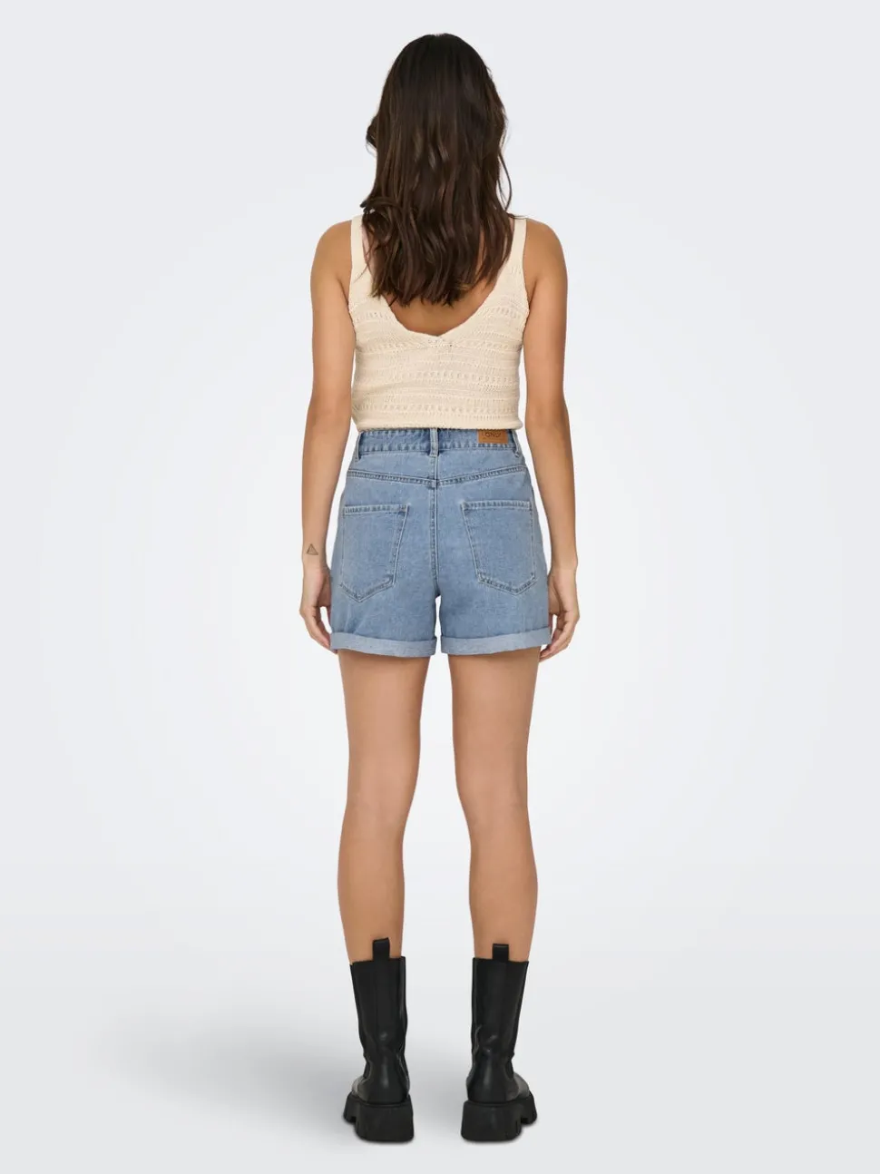 ONLVEGA Høy midje Regular Fit Denimshorts