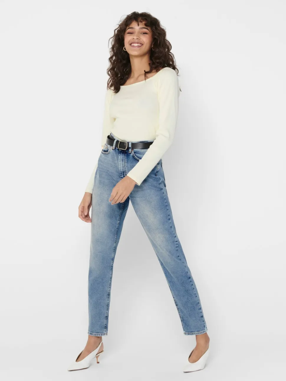 ONLVENEDA Høy midje Mom Fit Jeans