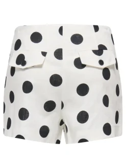 ONLVIESTA Høy midje Regular Fit Lin Uformell shorts
