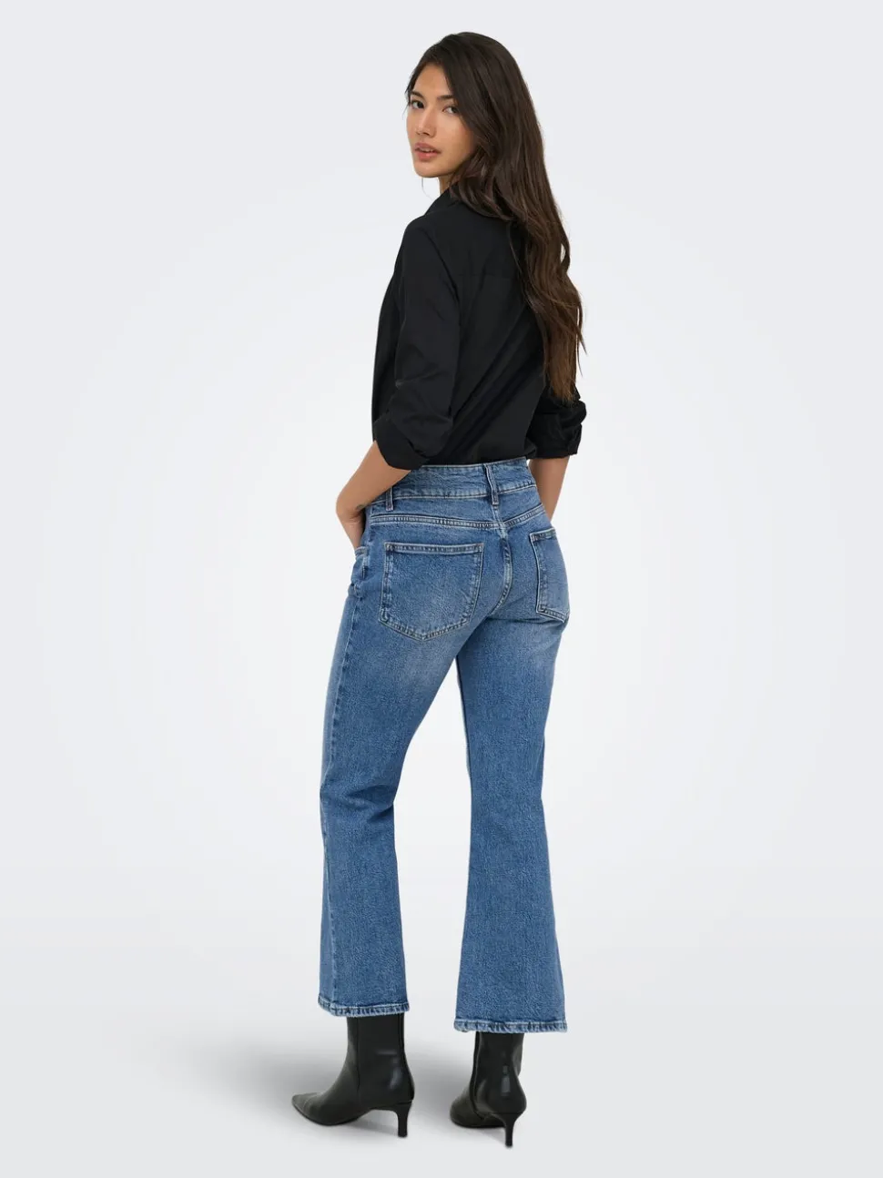 ONLVIOLET Høy midje Flared Fit Ankellengde Jeans