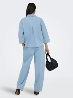 ONLVIX Middels høy midje Barrel-passform Jeans