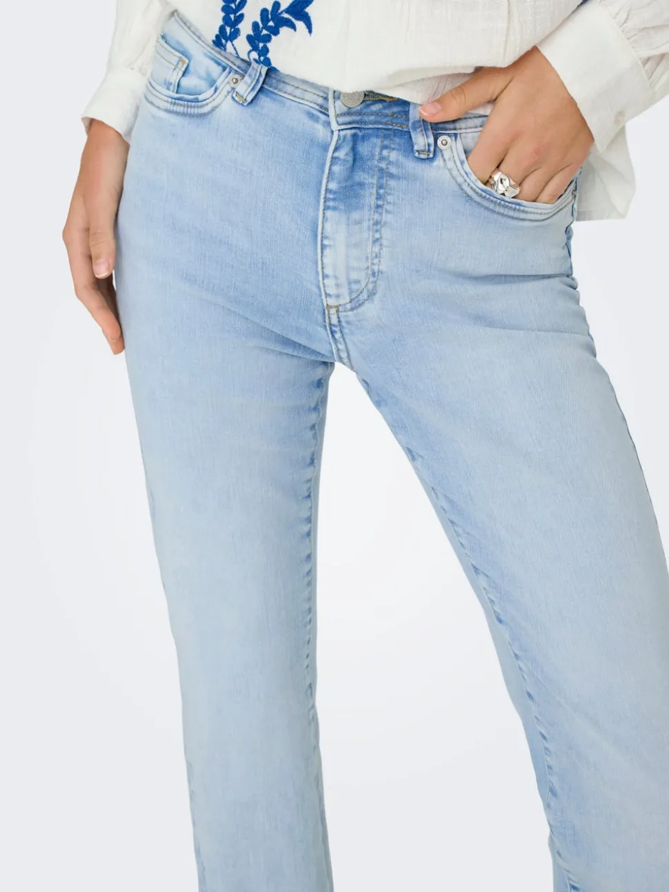 ONLWAUW Høy midje Flared Fit Jeans
