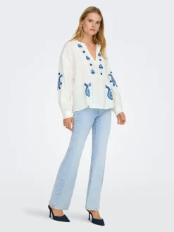 ONLWAUW Høy midje Flared Fit Jeans