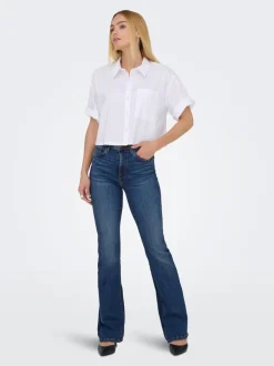 ONLWAUW Høy midje Flared Fit Jeans