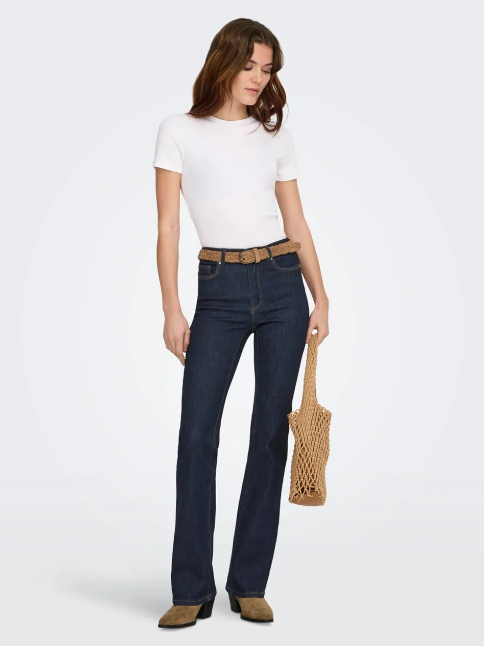 ONLWAUW Høy midje Flared Fit Jeans