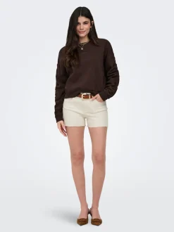 ONLWAUW Middels høy midje Regular Fit Denimshorts