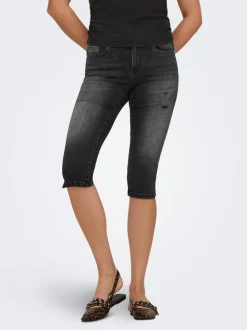 ONLWAUW Middels høy midje Regular Fit Capris
