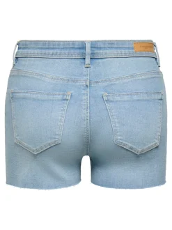 ONLWAUW Middels høy midje Regular Fit Denimshorts
