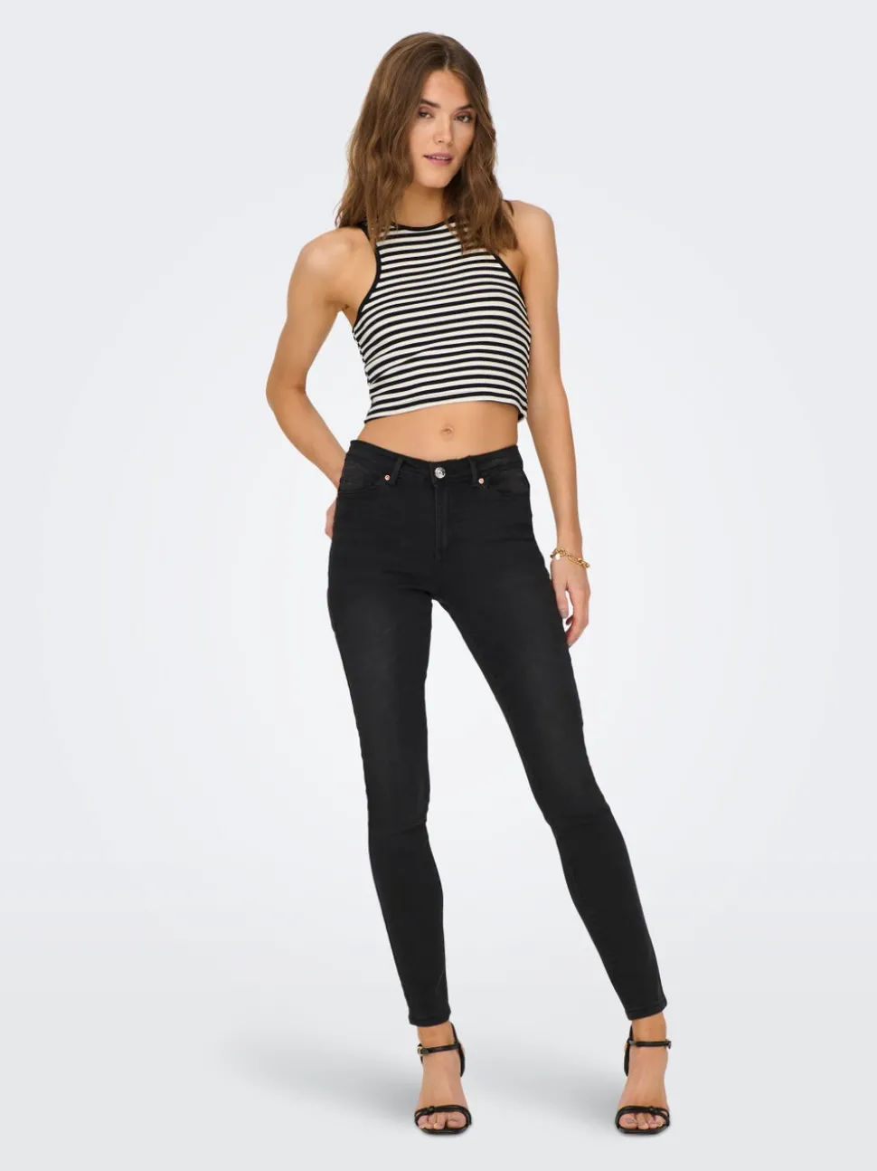 ONLWAUW Middels høy midje Skinny Fit Jeans