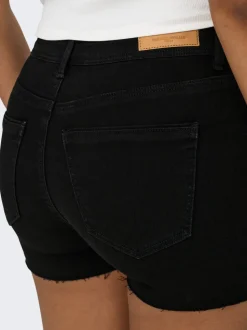 ONLWAUW Middels høy midje Regular Fit Denimshorts