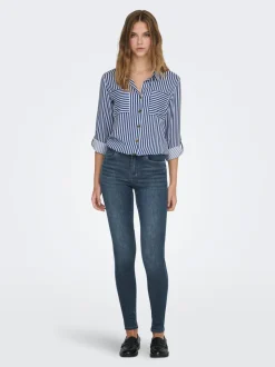 ONLWAUW Middels høy midje Skinny Fit Jeans