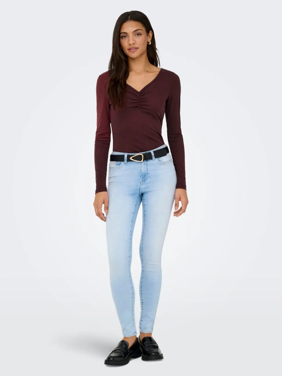 ONLWAUW Middels høy midje Skinny Fit Jeans