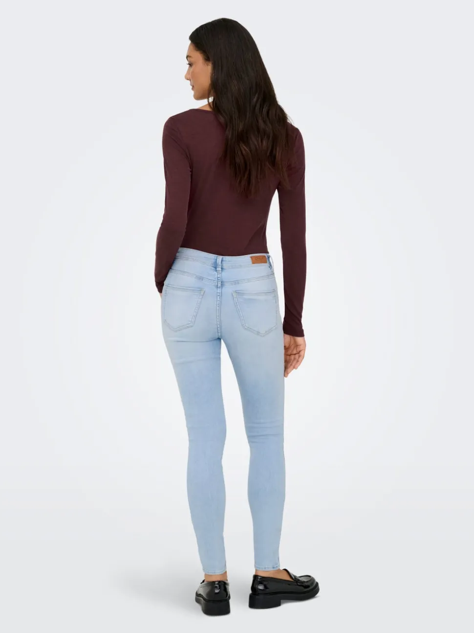 ONLWAUW Middels høy midje Skinny Fit Jeans