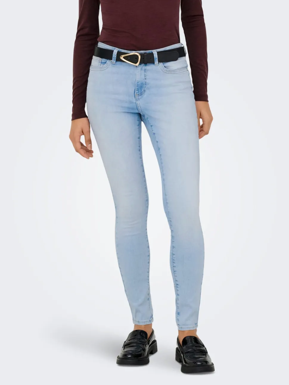 ONLWAUW Middels høy midje Skinny Fit Jeans