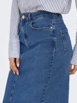 ONLWONDER Denim Denimskjørt Midiskjørt