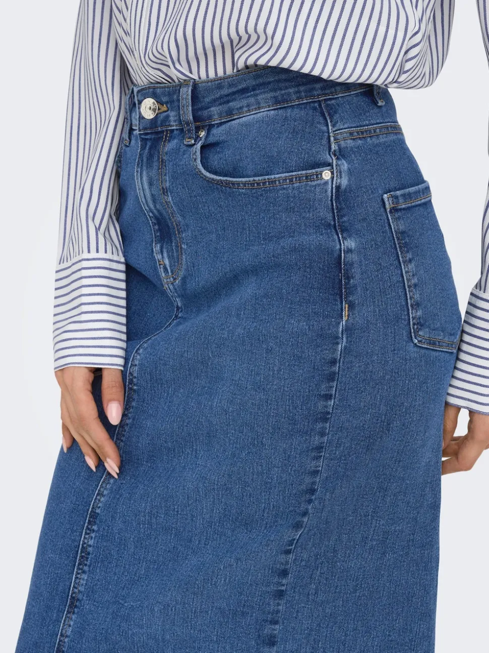 ONLWONDER Denim Denimskjørt Midiskjørt