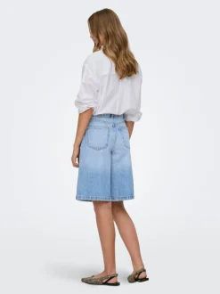 ONLZAGU-DORSI Middels høy midje Loose fit Denimshorts