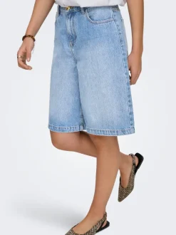 ONLZAGU-DORSI Middels høy midje Loose fit Denimshorts