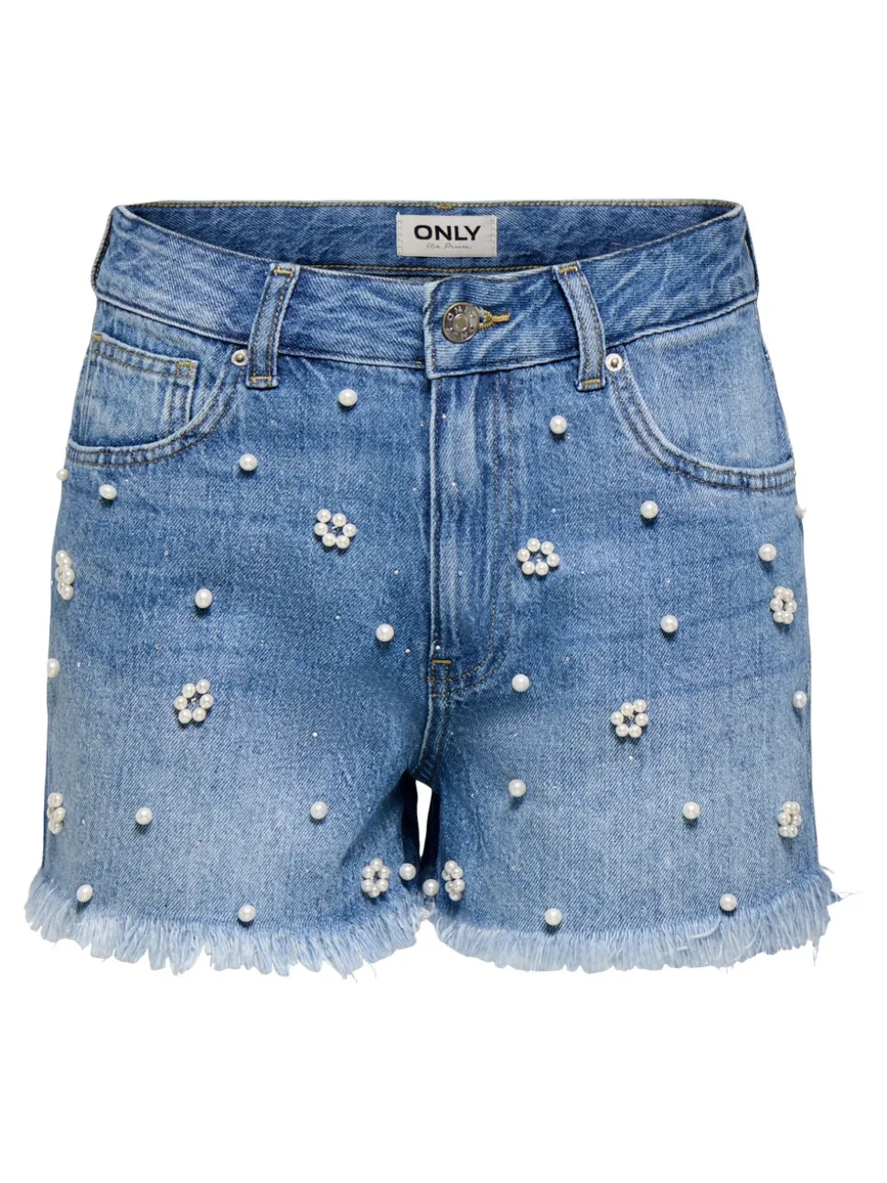 ONLZUMA Middels høy midje Regular Fit Denimshorts