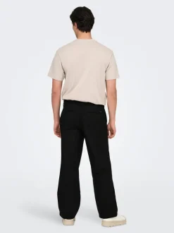 ONSBOB Loose fit Lin Bukser