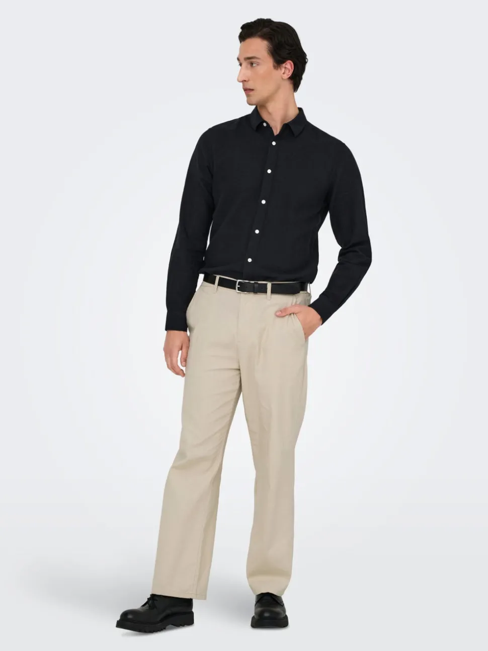 ONSBOB Loose fit Lin Bukser