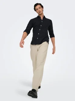 ONSBOB Loose fit Lin Bukser